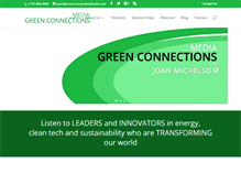 Tablet Screenshot of greenconnectionsradio.com